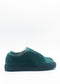 The ML0118 Emerald Green sneakers, handcrafted in Portugal from premium Italian leathers, showcase clean lines and a low profile against a white background.