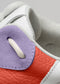 color mix lilac premium leather sneakers landscape with sophisticated silhouette close-up materials